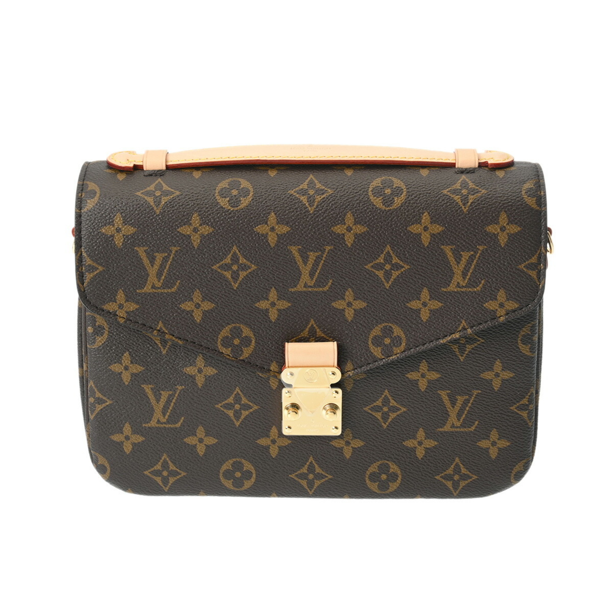 LOUIS VUITTON Louis Vuitton Monogram Pochette Metis MM Brown M44875 Women's Canvas Handbag