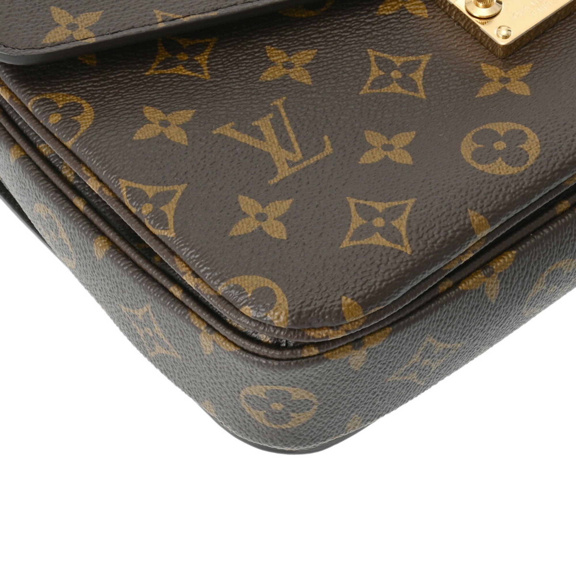 LOUIS VUITTON Louis Vuitton Monogram Pochette Metis MM Brown M44875 Women's Canvas Handbag