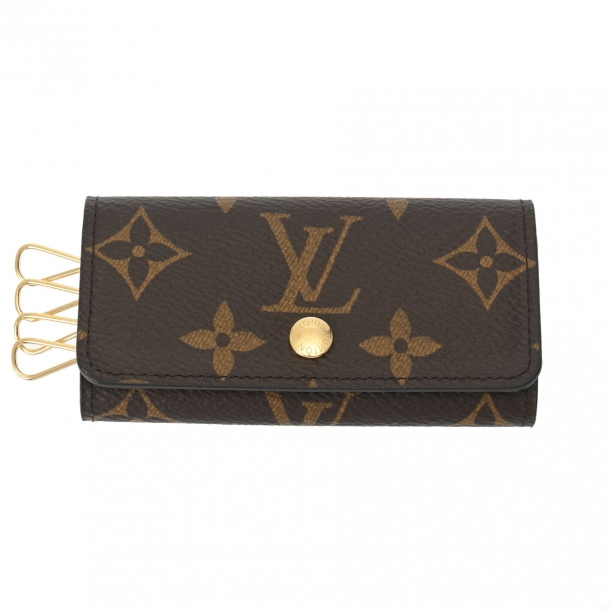 LOUIS VUITTON Louis Vuitton Monogram Multicle 4 Brown M62631 Unisex Canvas Key Case