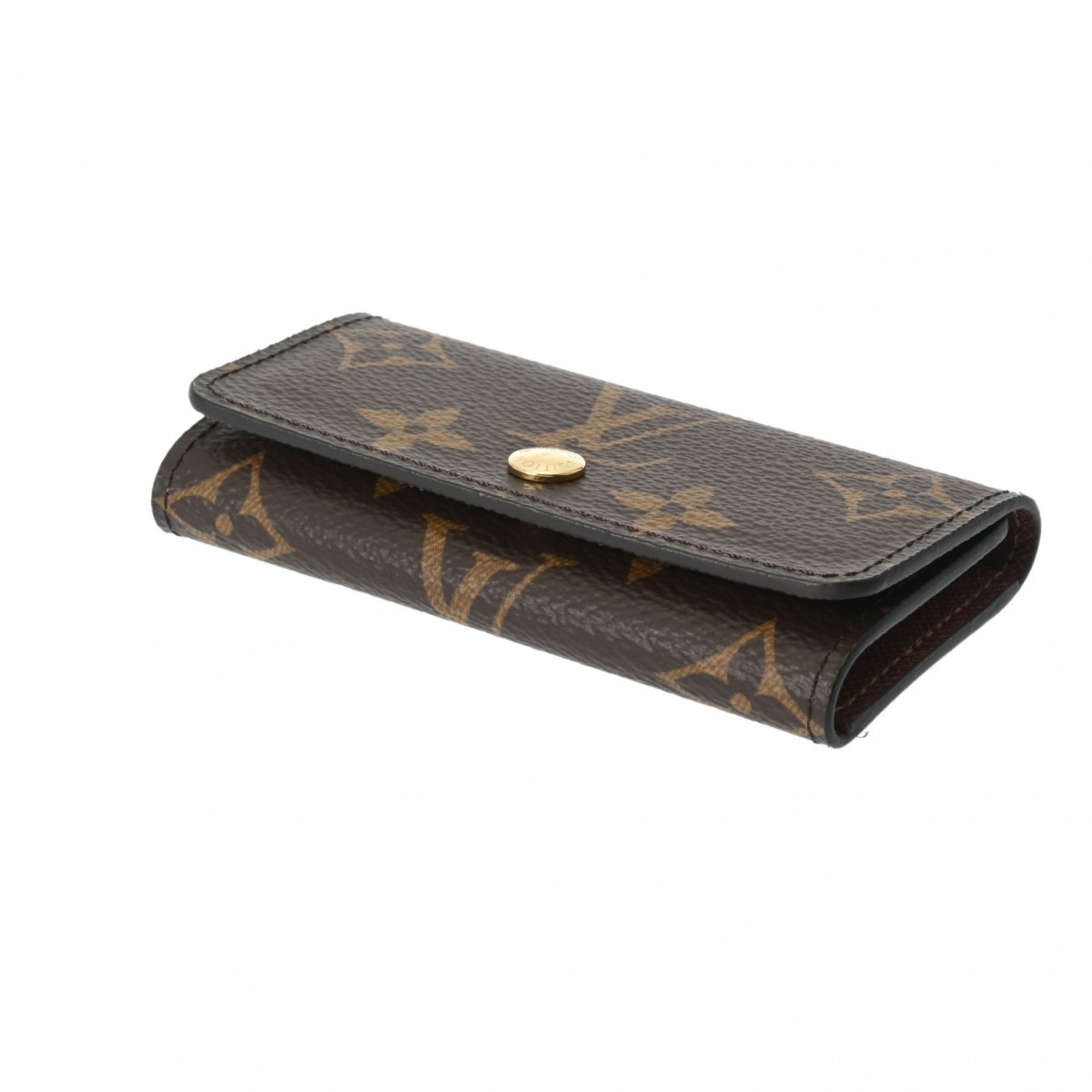 LOUIS VUITTON Louis Vuitton Monogram Multicle 4 Brown M62631 Unisex Canvas Key Case