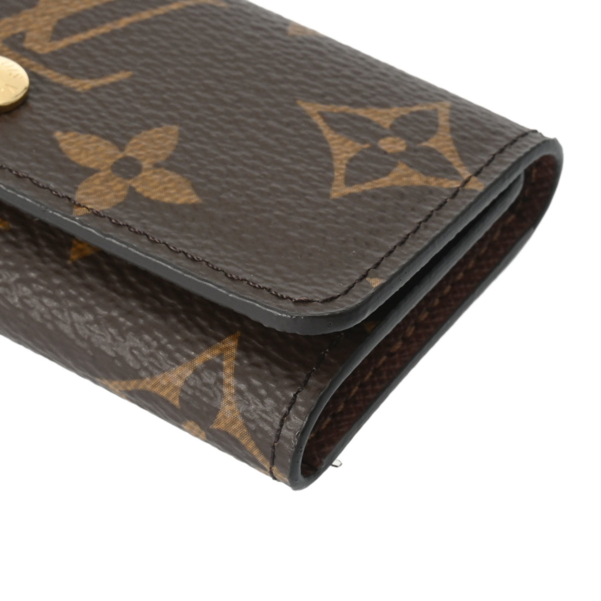 LOUIS VUITTON Louis Vuitton Monogram Multicle 4 Brown M62631 Unisex Canvas Key Case