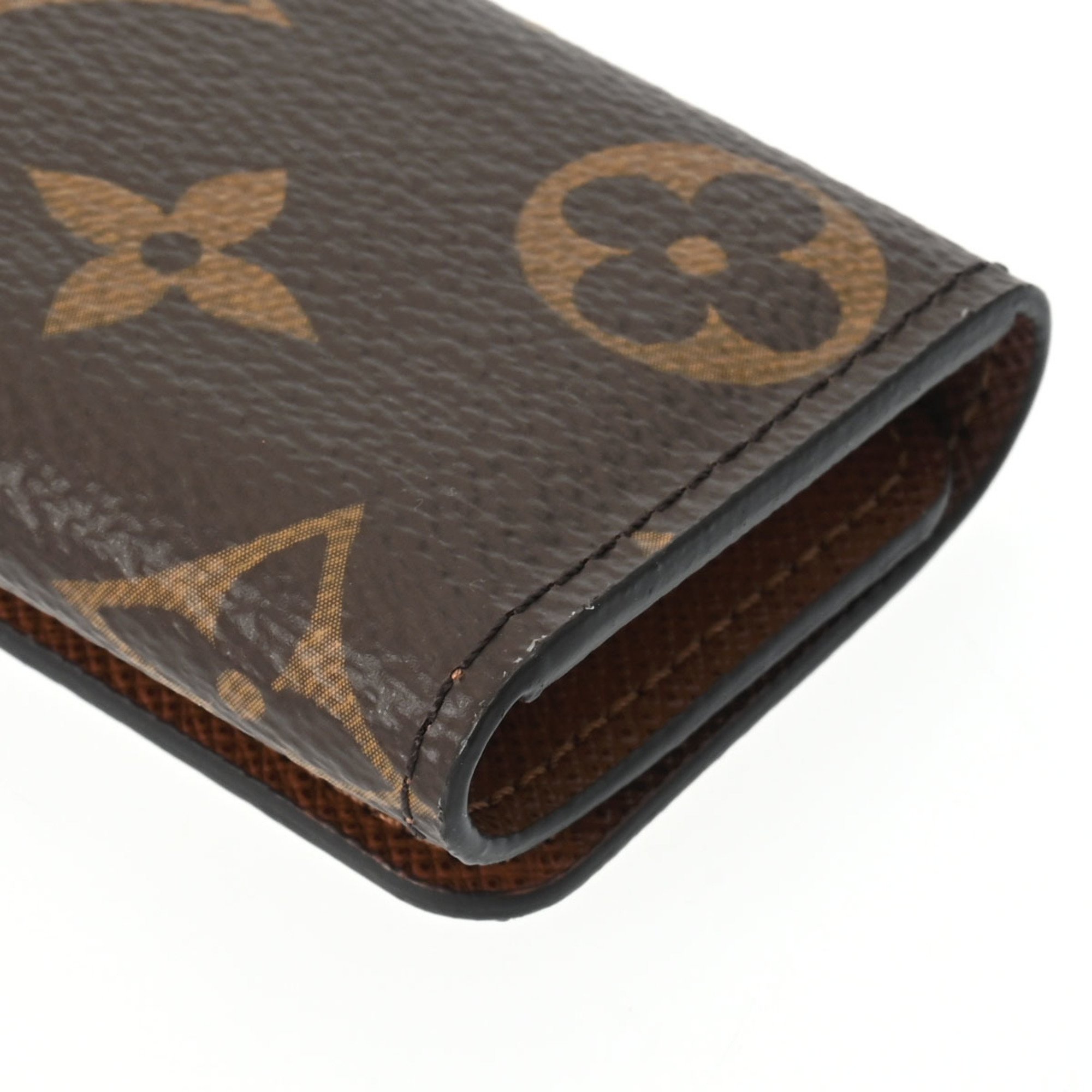 LOUIS VUITTON Louis Vuitton Monogram Multicle 4 Brown M62631 Unisex Canvas Key Case