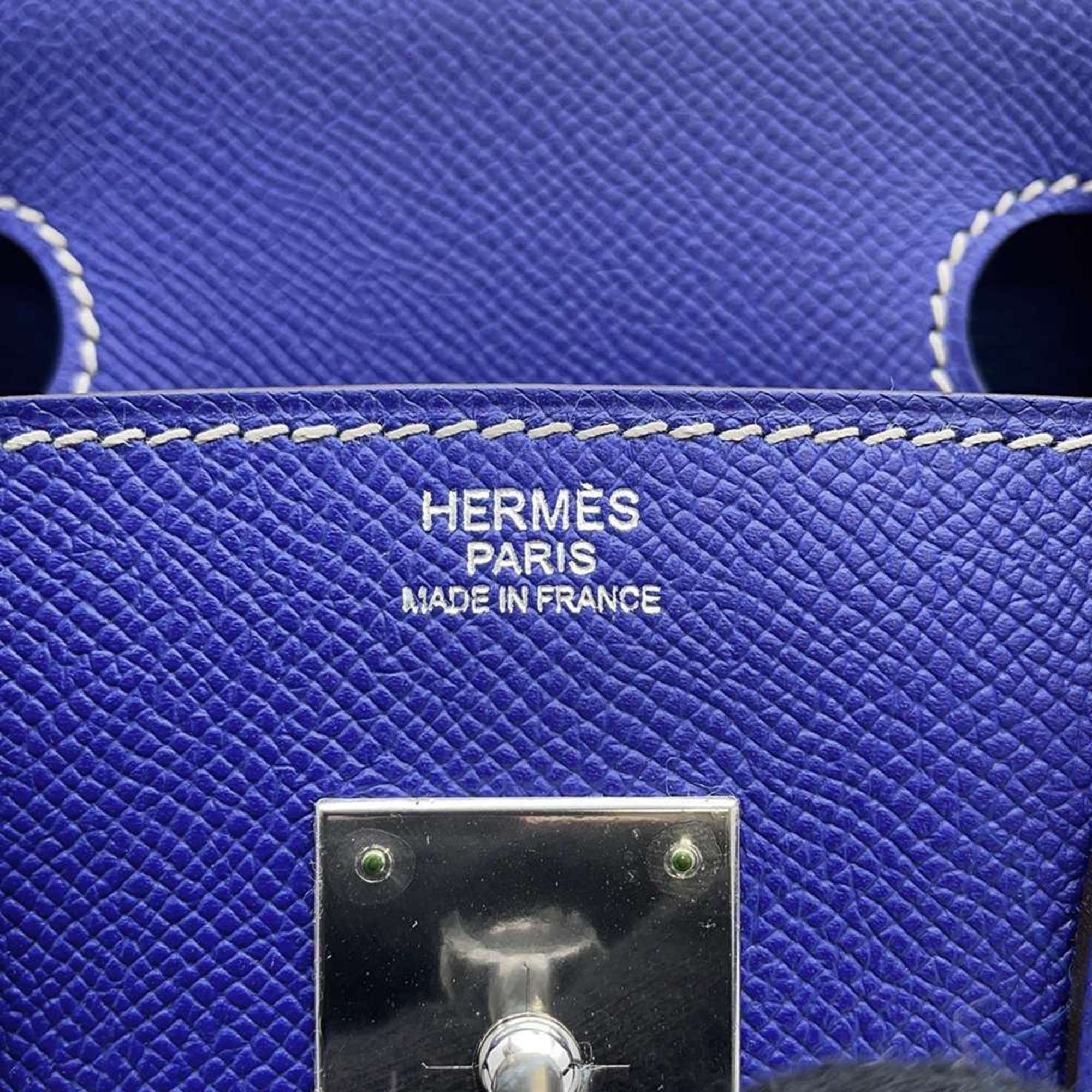 Hermes Birkin 30 Handbag Candy Blue Electric Mykonos Epsom Leather