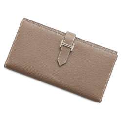 Hermes Long Wallet Bearn Soufflet Etoupe Chevre Mysore U Stamp