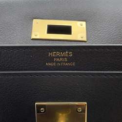 Hermes Kelly Depeche 36 Briefcase Black Evercolor U Stamp Men's