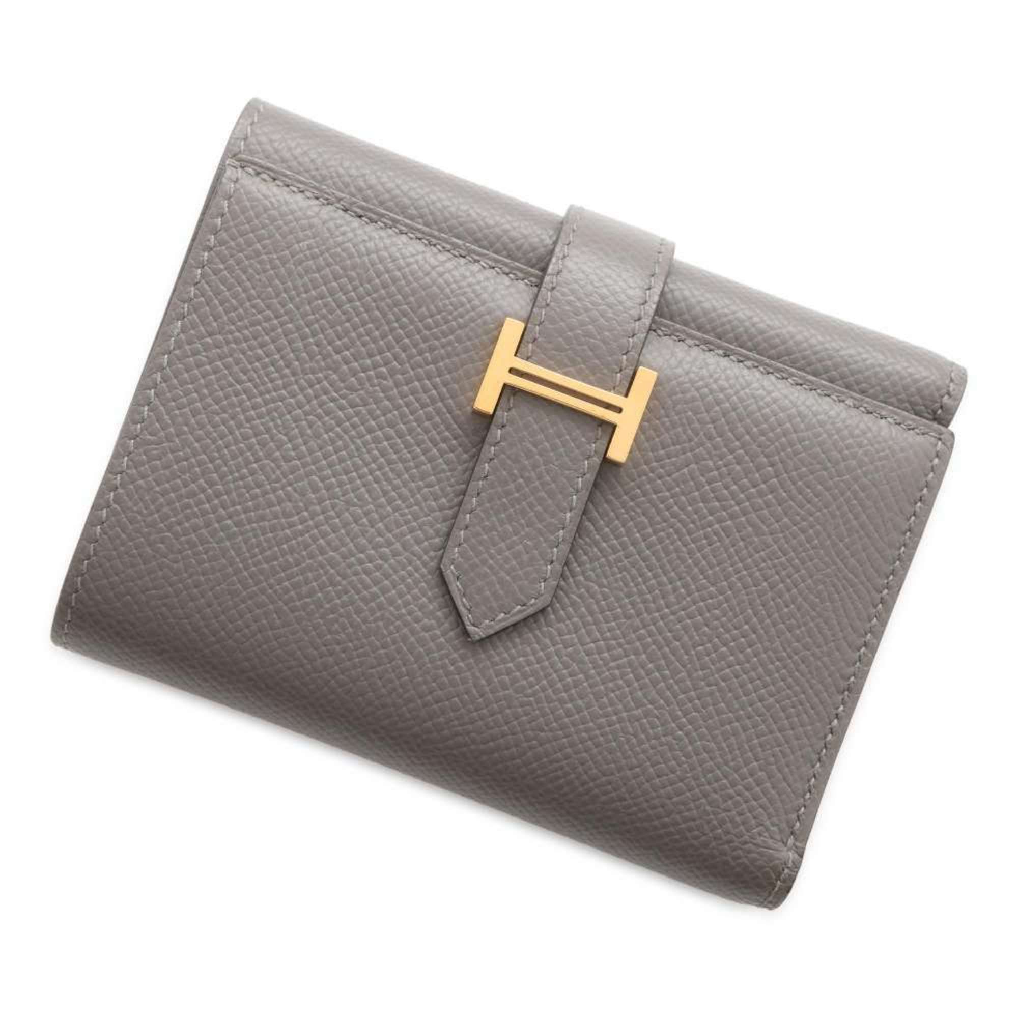 Hermes Tri-fold Wallet Bearn Combination Grimeyer Veau Epsom U Stamp