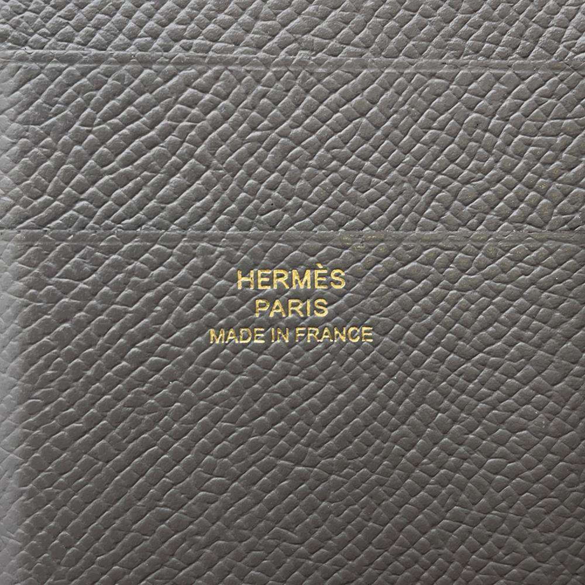 Hermes Tri-fold Wallet Bearn Combination Grimeyer Veau Epsom U Stamp