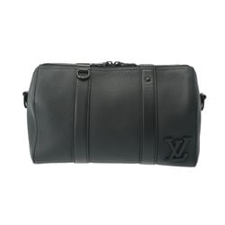 LOUIS VUITTON Aerogram City Keepall Black M59255 Men's Taurillon Leather Shoulder Bag