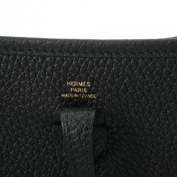 HERMES Evelyn TPM Black B Stamp (Around 2023) Women's Taurillon Clemence Shoulder Bag