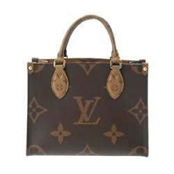 LOUIS VUITTON Louis Vuitton Monogram Reverse On the Go PM Brown M46373 Women's Canvas Handbag