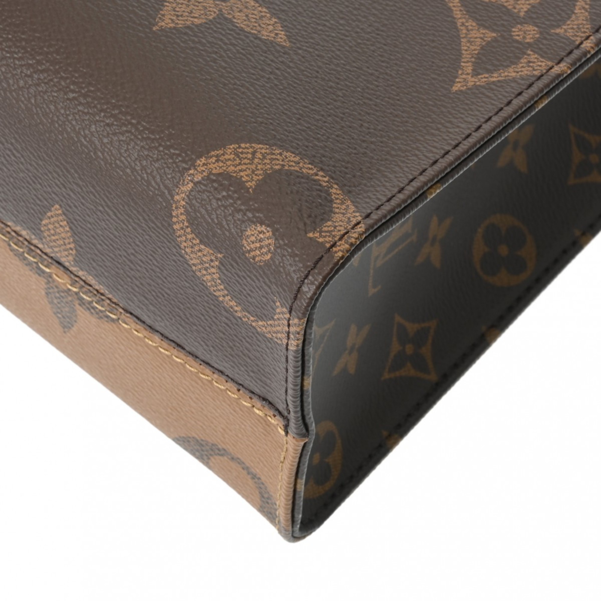 LOUIS VUITTON Louis Vuitton Monogram Reverse On the Go PM Brown M46373 Women's Canvas Handbag