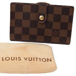 Louis Vuitton Portefeuille Viennois Clasp Damier Ebene N61664 Women's LOUIS VUITTON