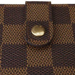 Louis Vuitton Portefeuille Viennois Clasp Damier Ebene N61664 Women's LOUIS VUITTON