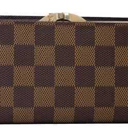 Louis Vuitton Portefeuille Viennois Clasp Damier Ebene N61664 Women's LOUIS VUITTON