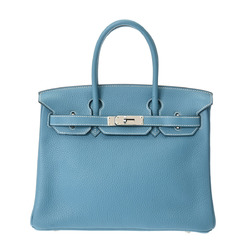 HERMES Hermes Birkin 30 Blue Jean Palladium Hardware - □I Stamp (around 2005) Women's Taurillon Clemence Handbag