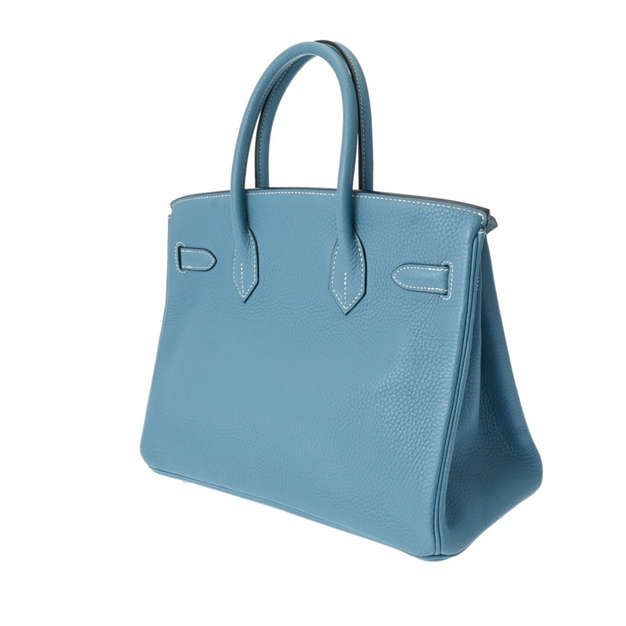 HERMES Hermes Birkin 30 Blue Jean Palladium Hardware - □I Stamp (around 2005) Women's Taurillon Clemence Handbag