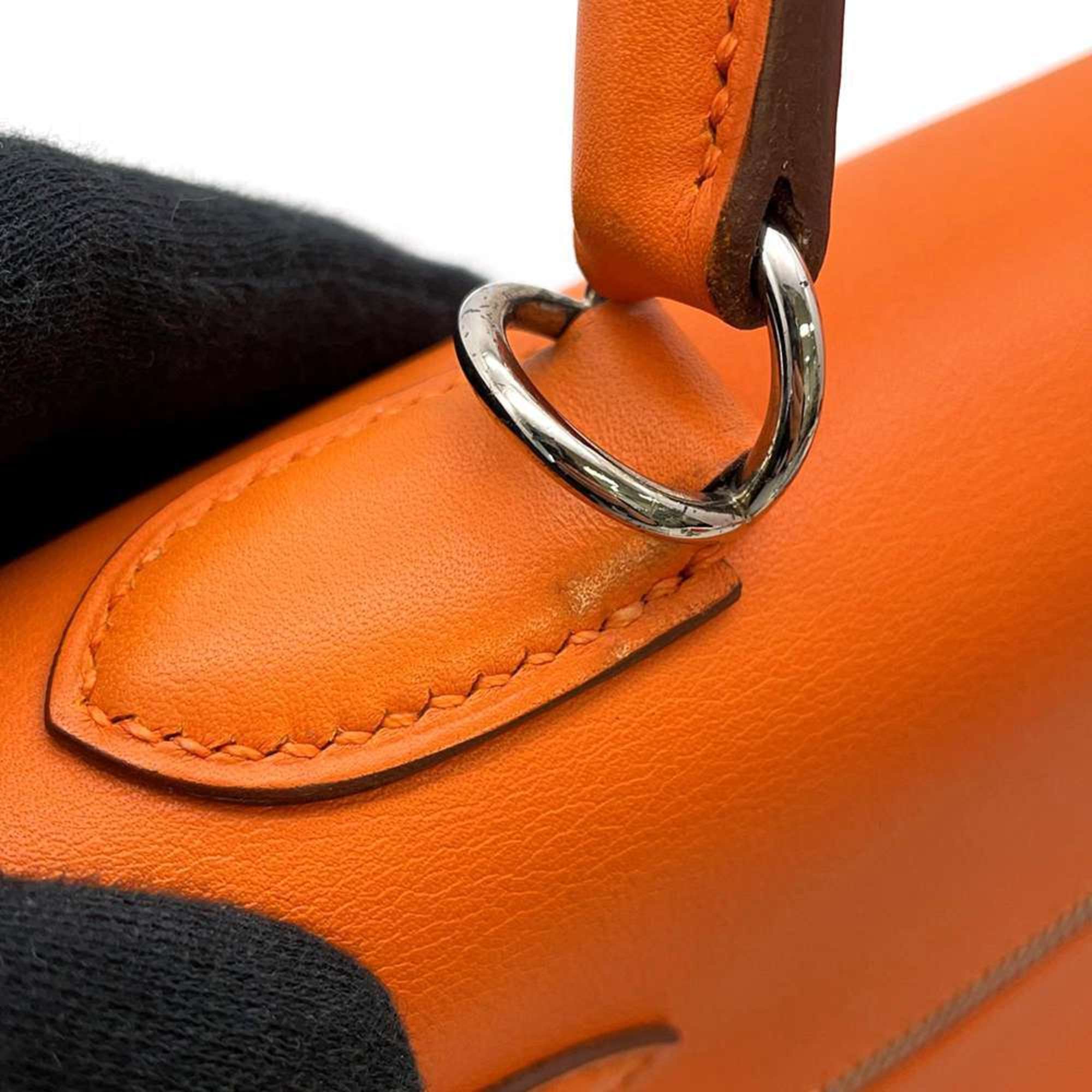 Hermes handbag Kelly Raki 32 Orange Swift O stamp HERMES