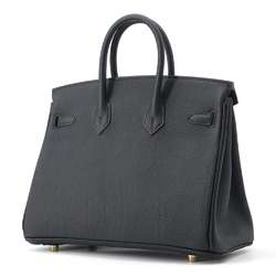 Hermes Birkin 25 handbag black Togo B stamp