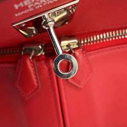 Hermes handbag Kelly Laki 35 Vermilion Swift □Q stamp