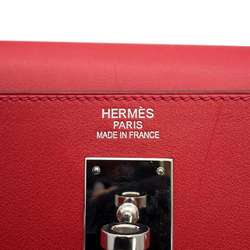 Hermes handbag Kelly Laki 35 Vermilion Swift □Q stamp