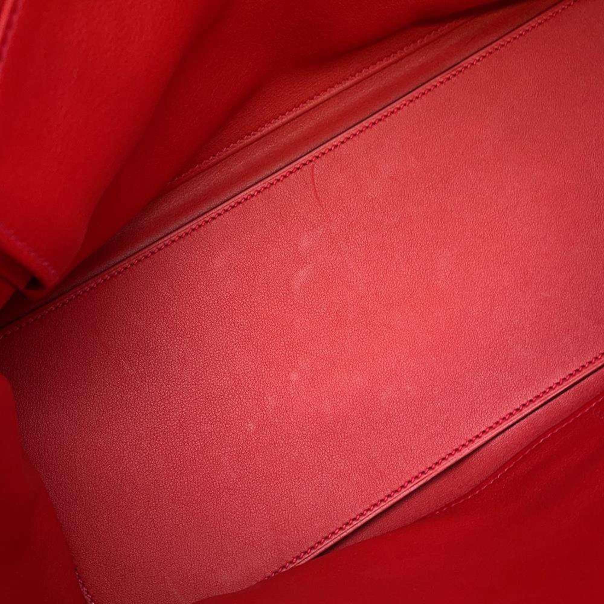 Hermes handbag Kelly Laki 35 Vermilion Swift □Q stamp