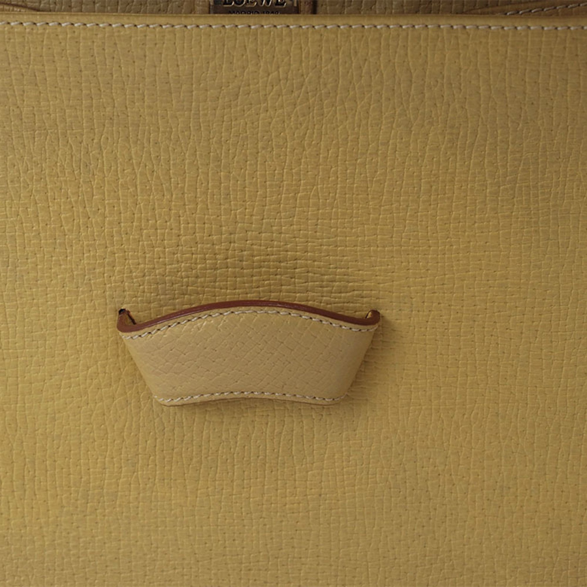 LOEWE Barcelona Handbag Shoulder Yellow Women's