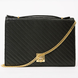 CELINE Chain Hand Shoulder Bag Black Women's