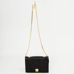 CELINE Chain Hand Shoulder Bag Black Women's