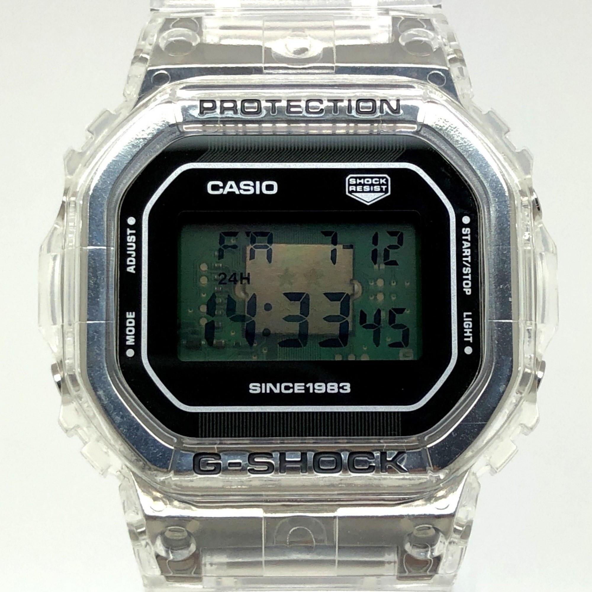 G-SHOCK CASIO Watch DW-5040RX-7 40th Clear Remix Anniversary Skeleton Silver Transparent Digital Mikunigaoka Store ITAU49C57NIO