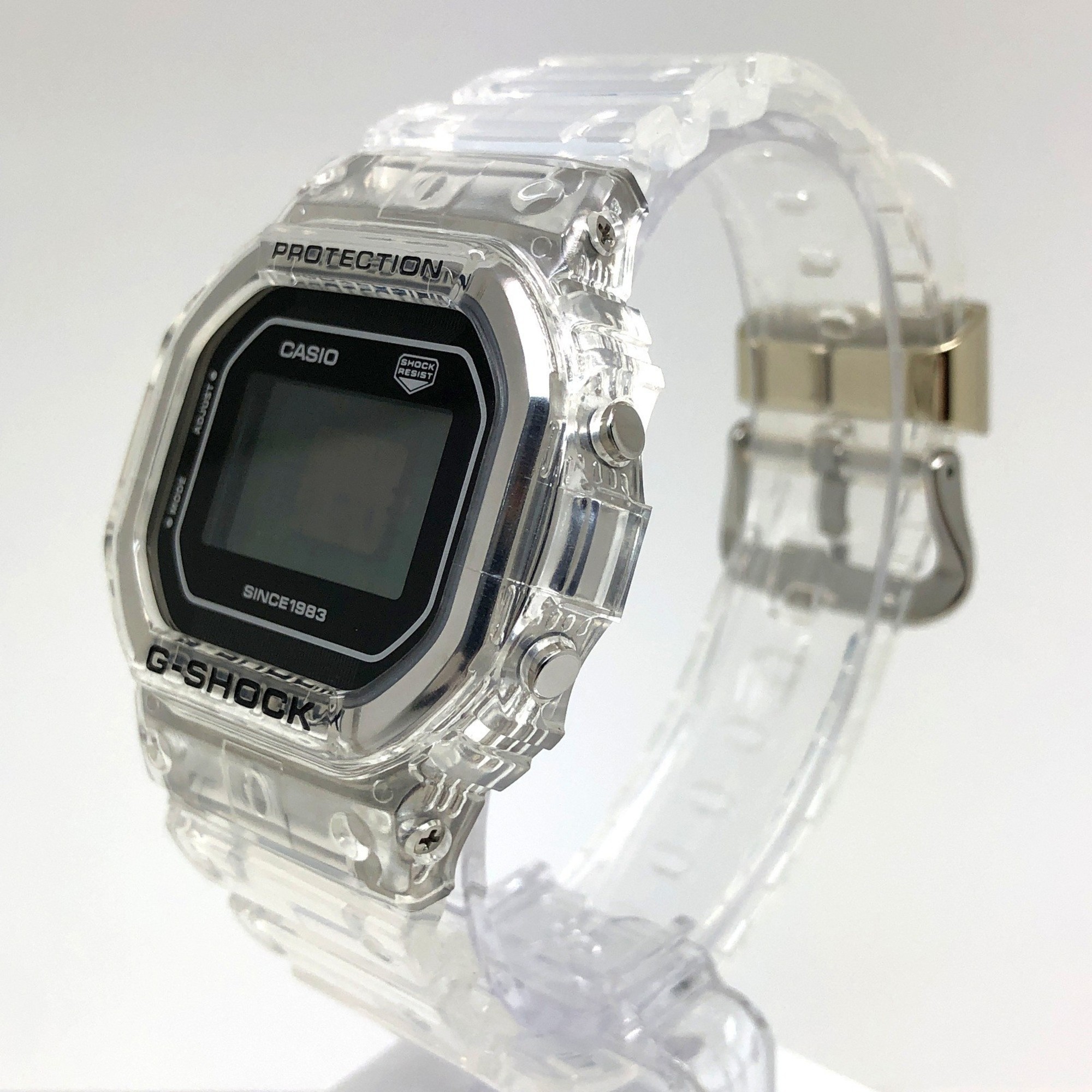 G-SHOCK CASIO Watch DW-5040RX-7 40th Clear Remix Anniversary Skeleton Silver Transparent Digital Mikunigaoka Store ITAU49C57NIO