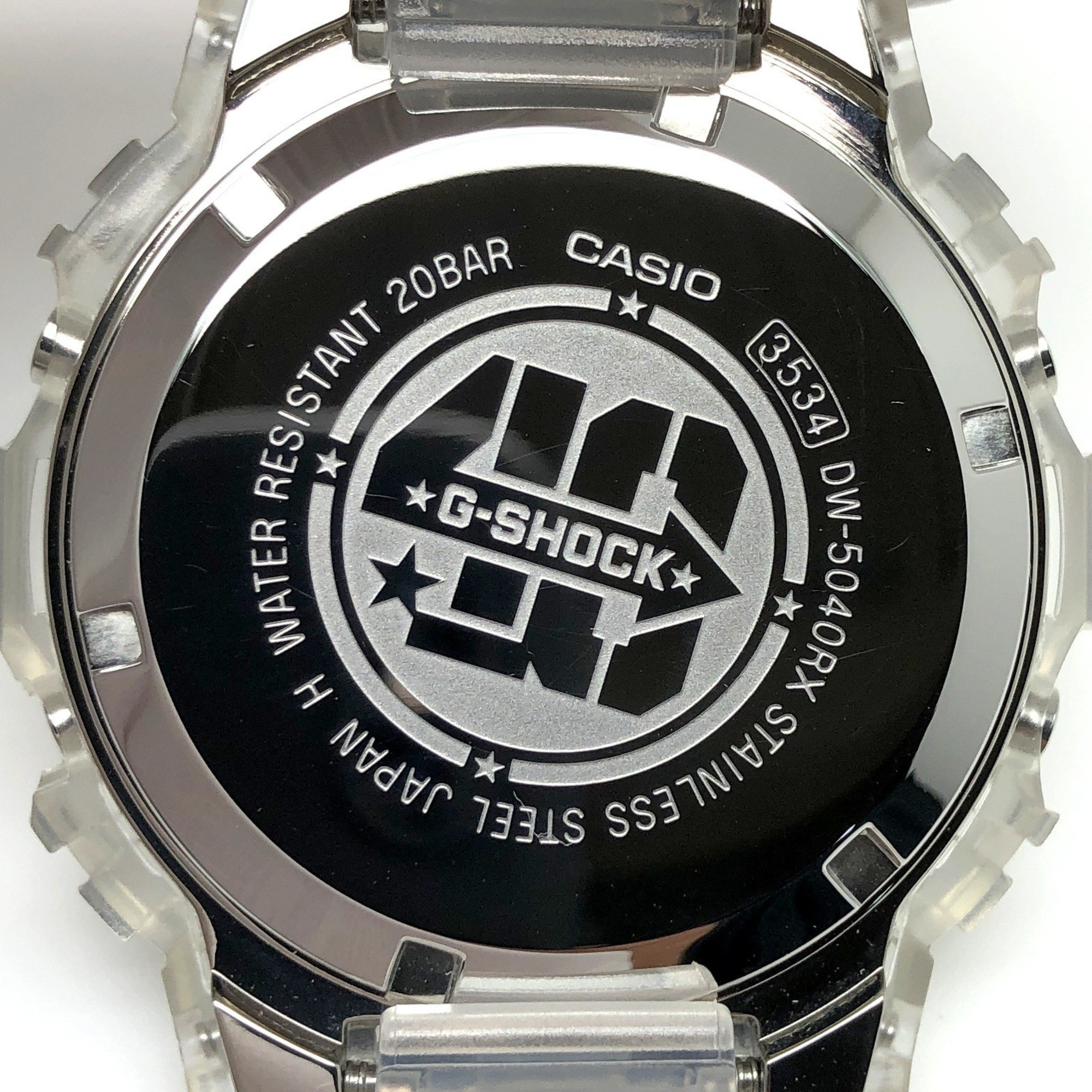 G-SHOCK CASIO Watch DW-5040RX-7 40th Clear Remix Anniversary Skeleton Silver Transparent Digital Mikunigaoka Store ITAU49C57NIO