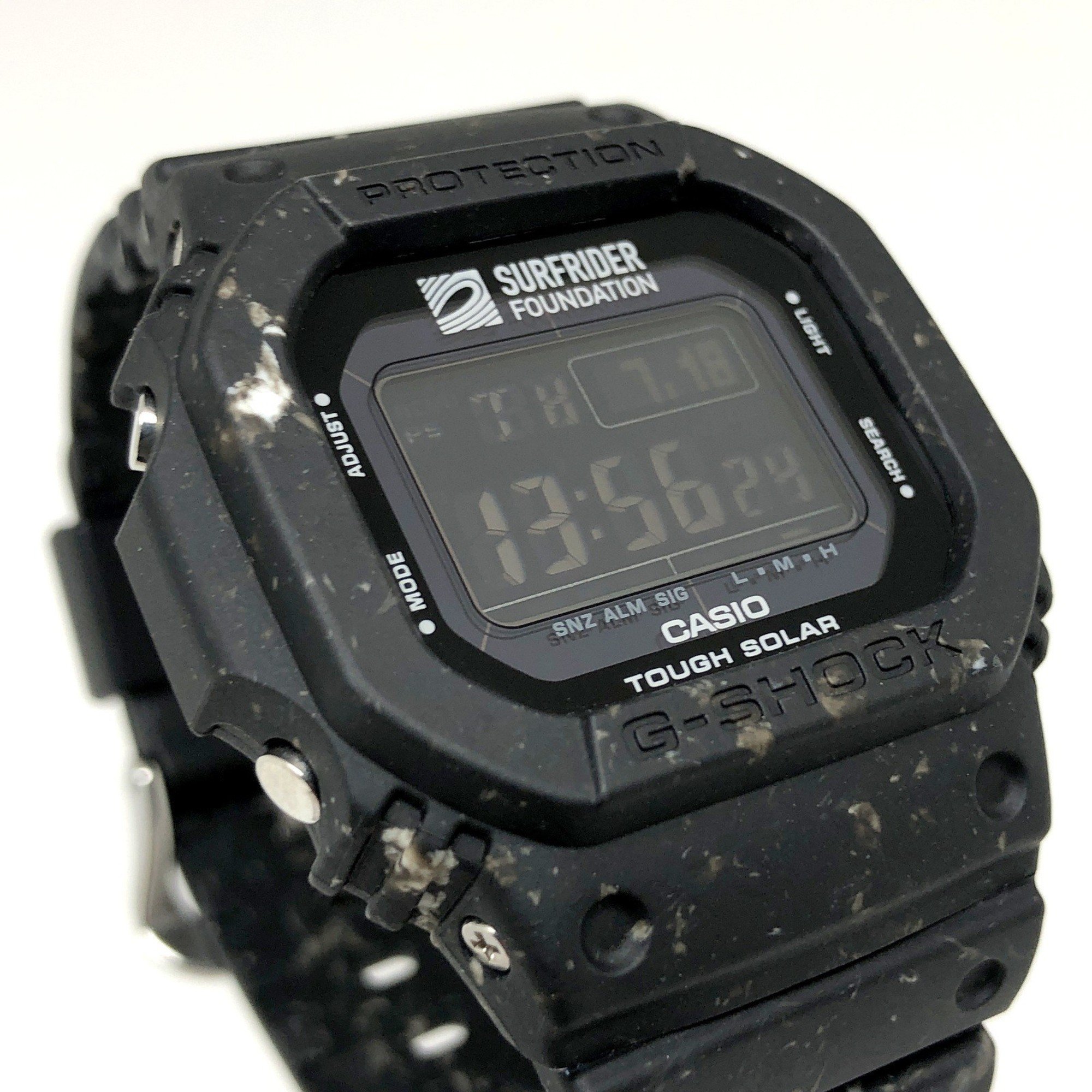 G-SHOCK CASIO Watch G-5600SRF-1 SURFRIDER FOUNDATION Tough Solar LED Backlight Surfrider Foundation Collaboration Black Digital Mikunigaoka Store ITPQPAH4AO90