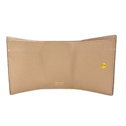 Prada Saffiano Tri-fold Wallet Leather 1MH021 Women's PRADA