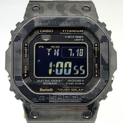 G-SHOCK CASIO Watch GMW-B5000TCM-1 Full Metal Titanium Camouflage Radio Solar High Brightness Auto LED Light Mobile Link Black x Gold Digital Mikunigaoka Store ITCDWR71TKBK