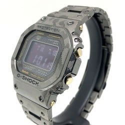 G-SHOCK CASIO Watch GMW-B5000TCM-1 Full Metal Titanium Camouflage Radio Solar High Brightness Auto LED Light Mobile Link Black x Gold Digital Mikunigaoka Store ITCDWR71TKBK