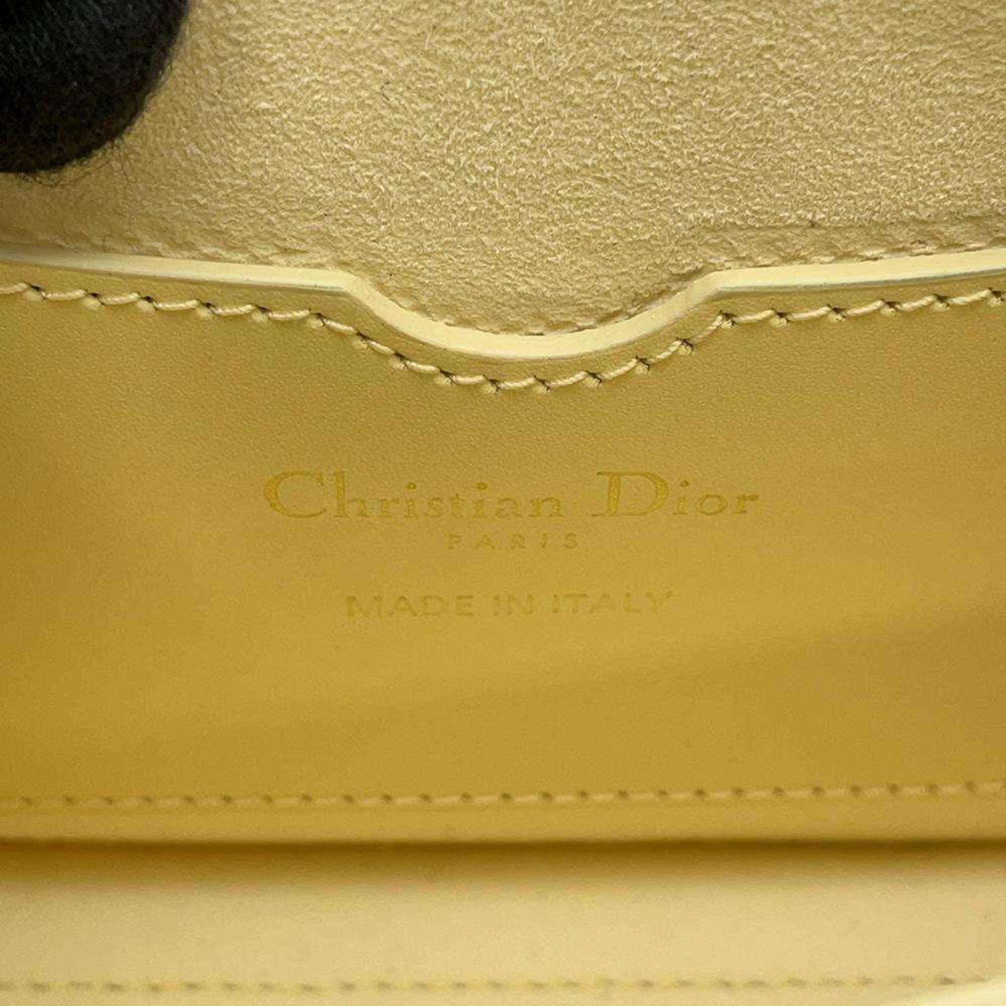 Christian Dior Shoulder Bag Bobby East West M9327 Yellow