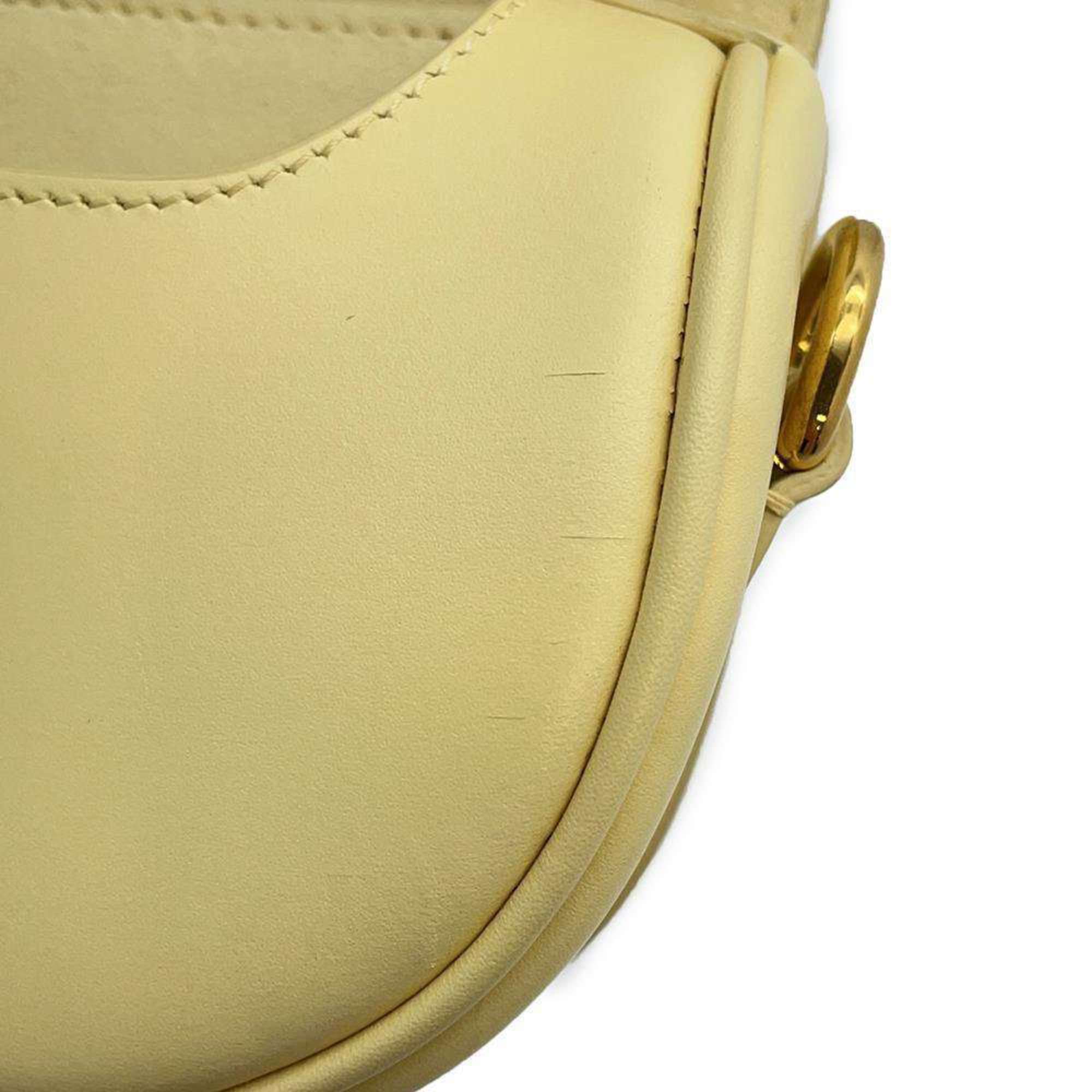 Christian Dior Shoulder Bag Bobby East West M9327 Yellow