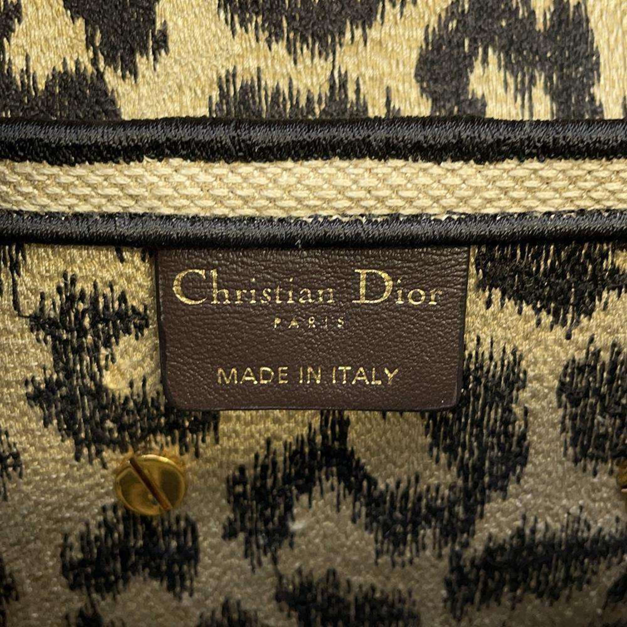 Christian Dior Saddle Bag Canvas Leopard M0446 Bags