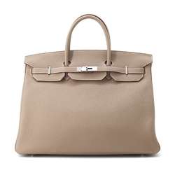 Hermes Birkin 40 Handbag Etoupe Togo U Stamp