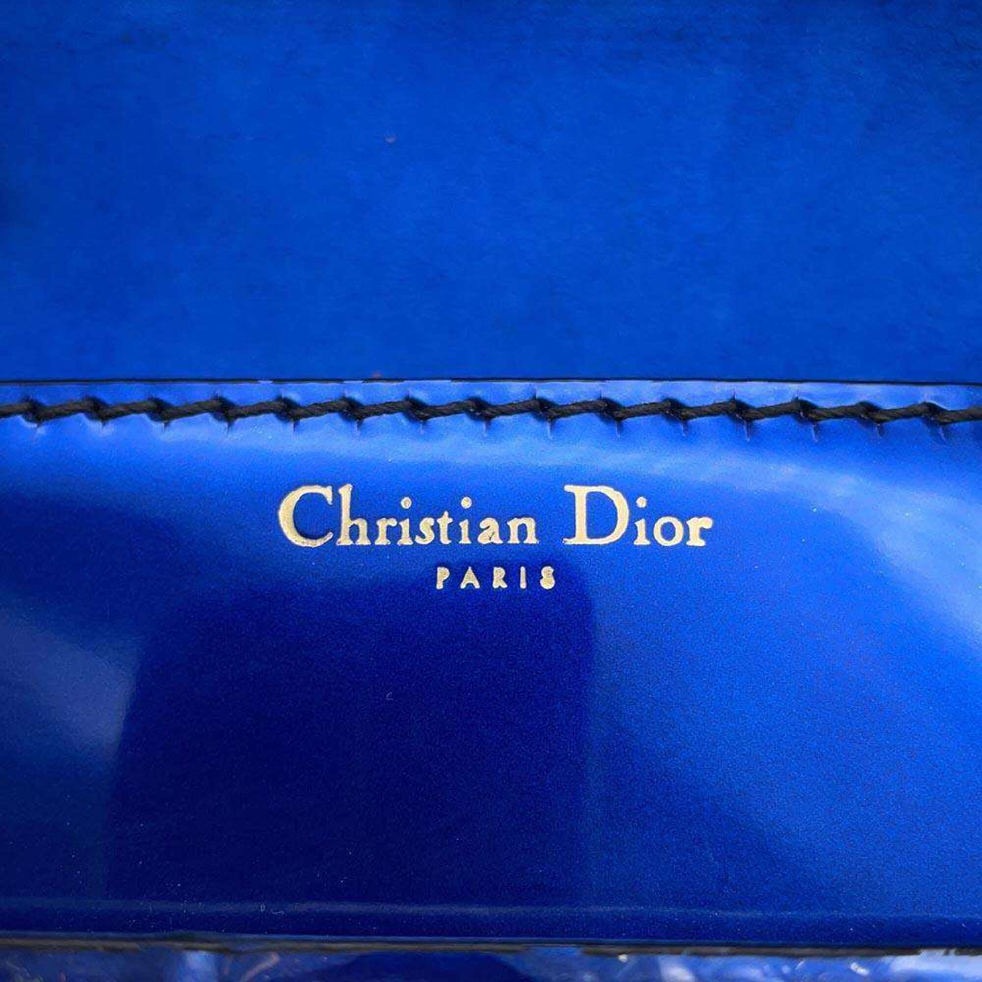 Christian Dior Chain Shoulder Bag J'A DIOR Patent 2way