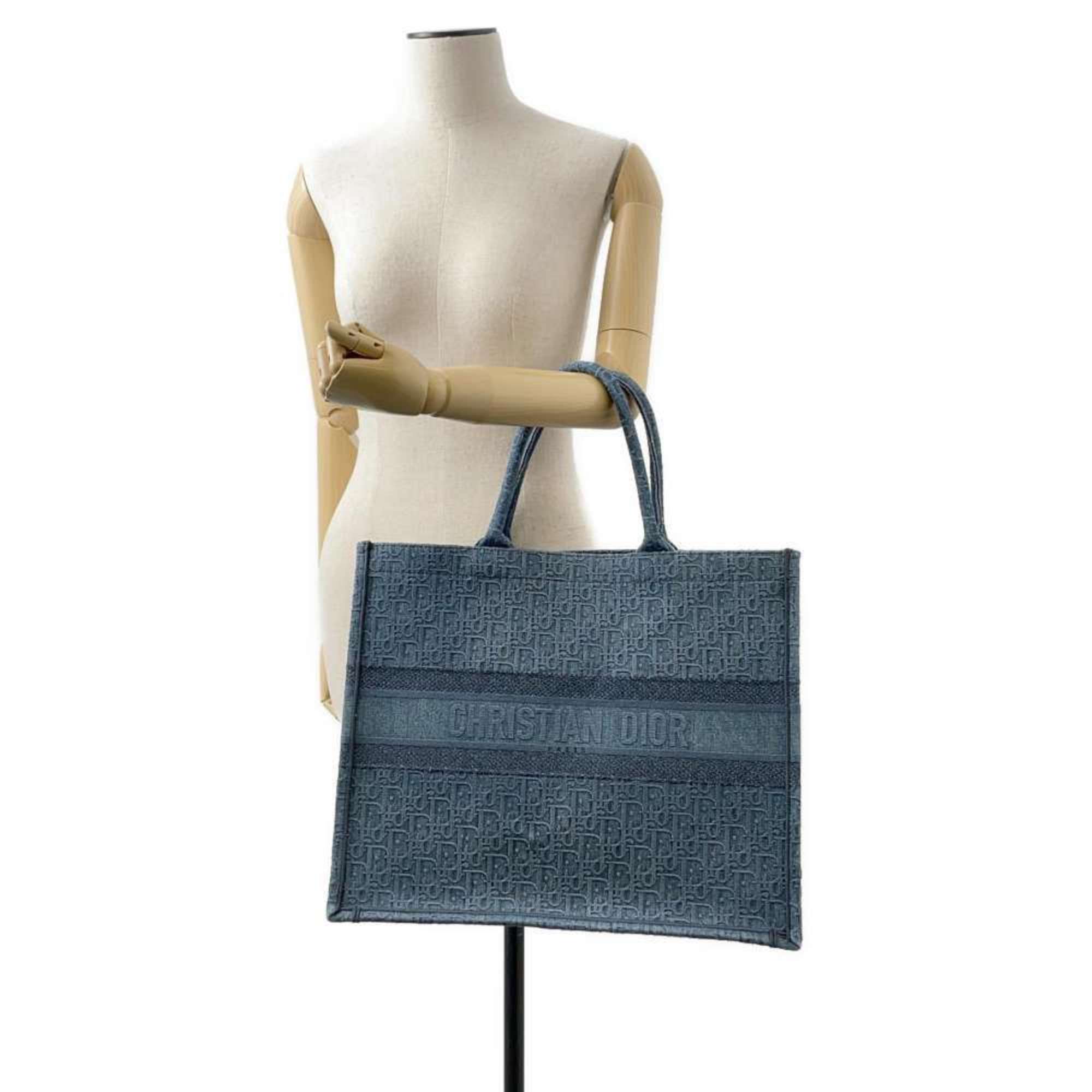 Christian Dior Tote Bag Book Large Denim M1286ZWAL