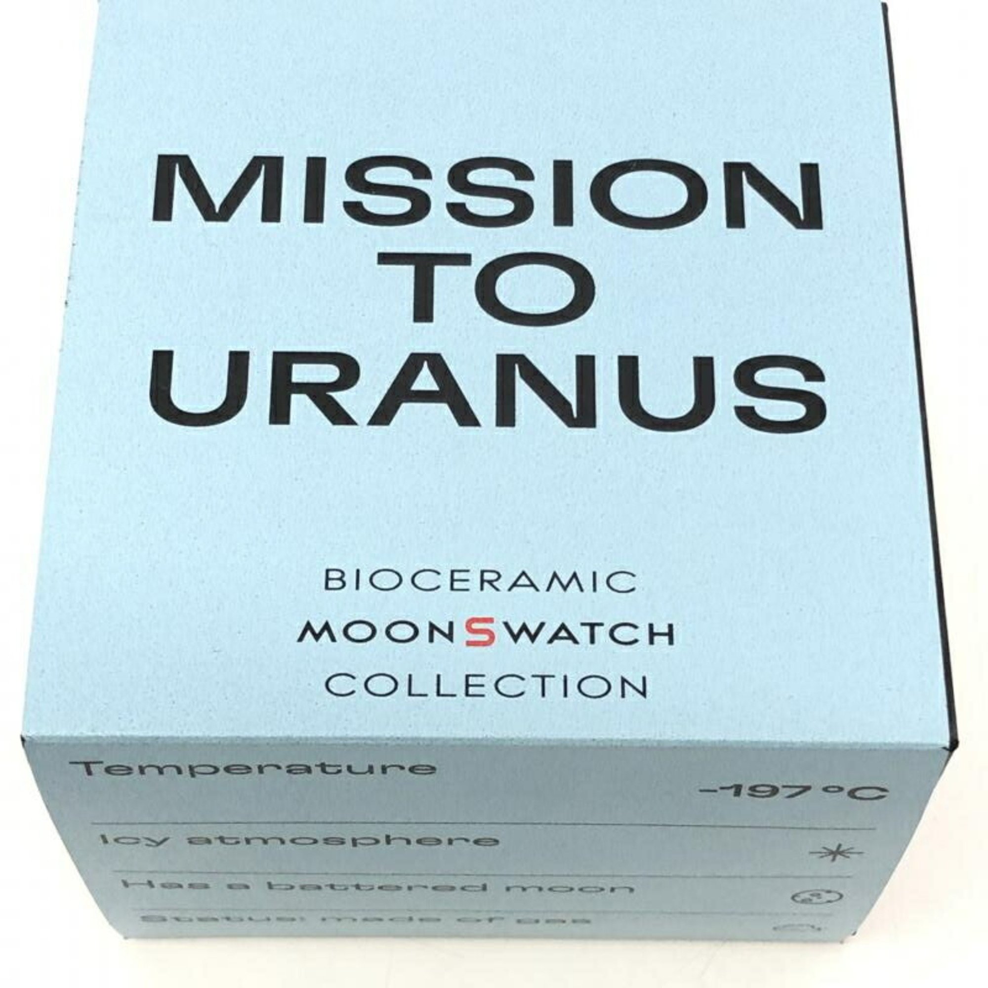 OMEGA SWATCH Moon Swatch MISSION TO URANUS Quartz Wristwatch Omega Uranus Blue