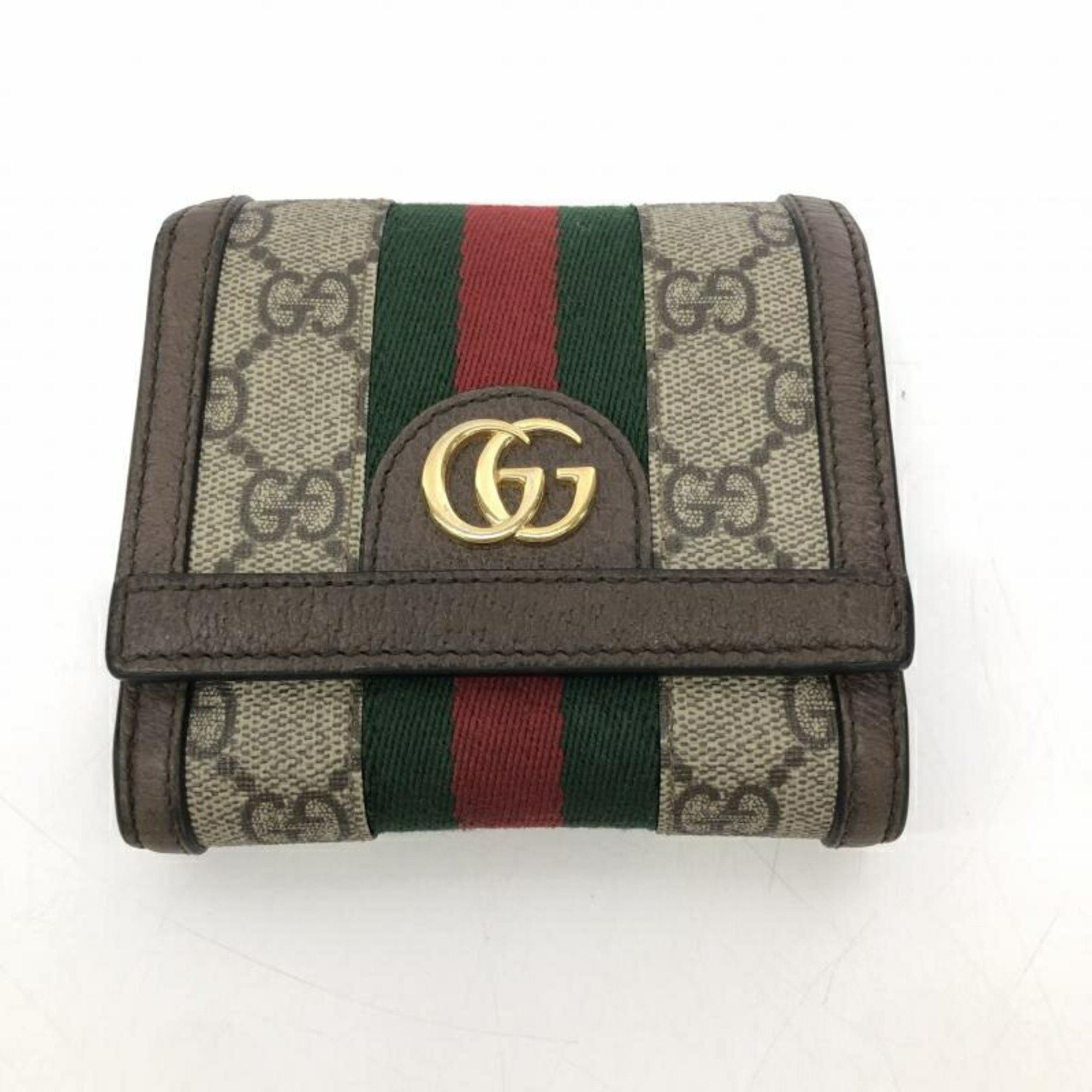 GUCCI 598662 Ophidia GG Supreme Wallet Compact Bi-fold Gucci