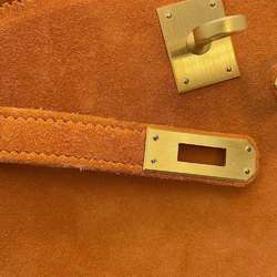 Hermes handbag Kelly 25 outside stitching orange matte dobris □H stamp