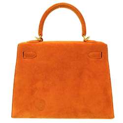 Hermes handbag Kelly 25 outside stitching orange matte dobris □H stamp