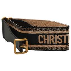 Christian Dior Belt Canvas Leather Size 80 Accessories
