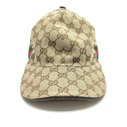 GUCCI GG Canvas Sherry Line Baseball Cap Size M (58cm) KQWBG