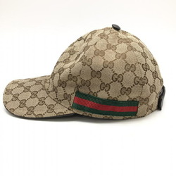 GUCCI GG Canvas Sherry Line Baseball Cap Size M (58cm) KQWBG