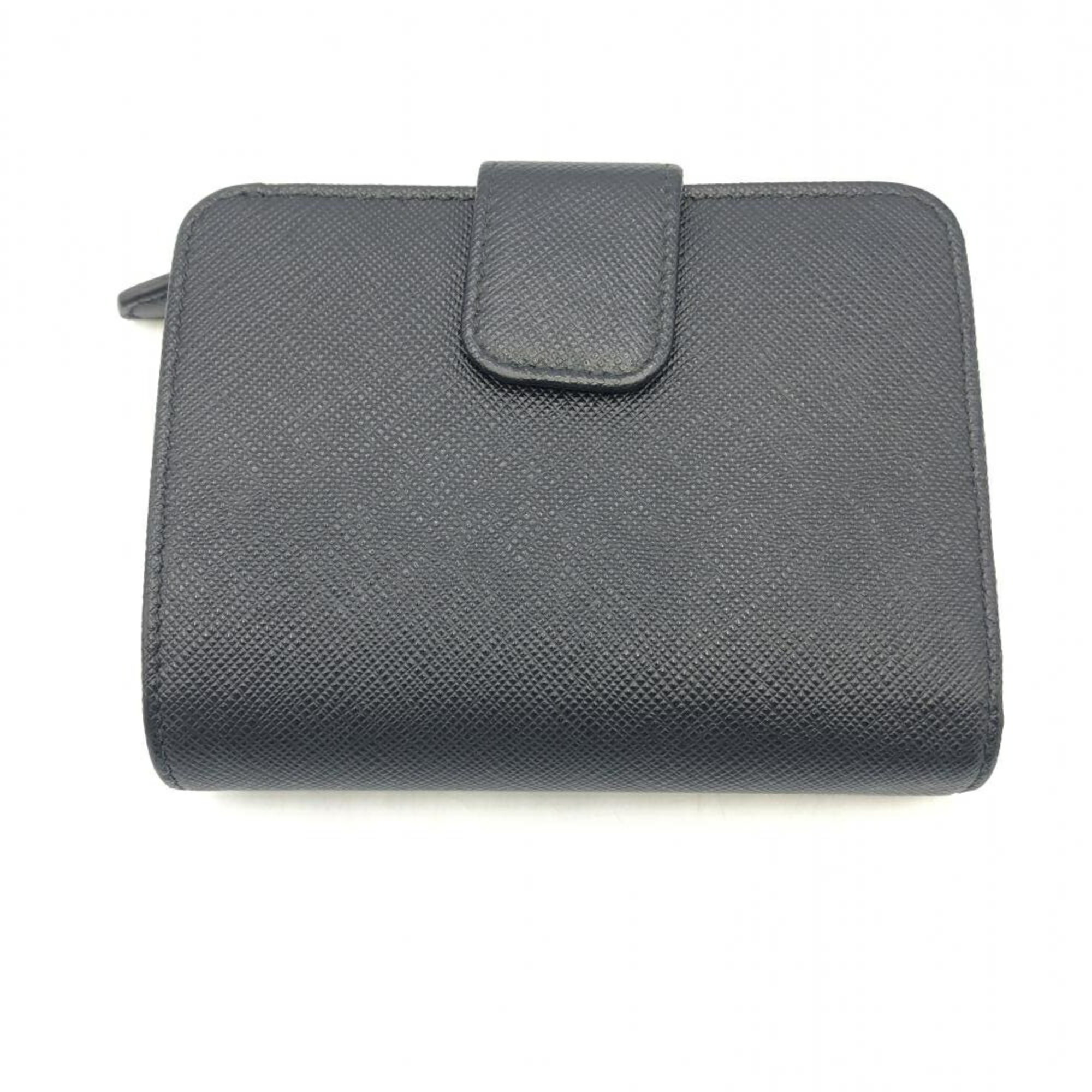 PRADA Saffiano Triangle Bi-fold Wallet Prada