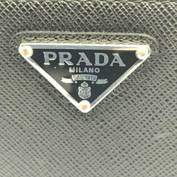 PRADA Saffiano Triangle Bi-fold Wallet Prada